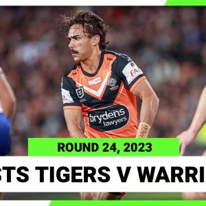 Wests Tigers v New Zealand Warriors | NRL 2023 Round 24 | Full Match Replay